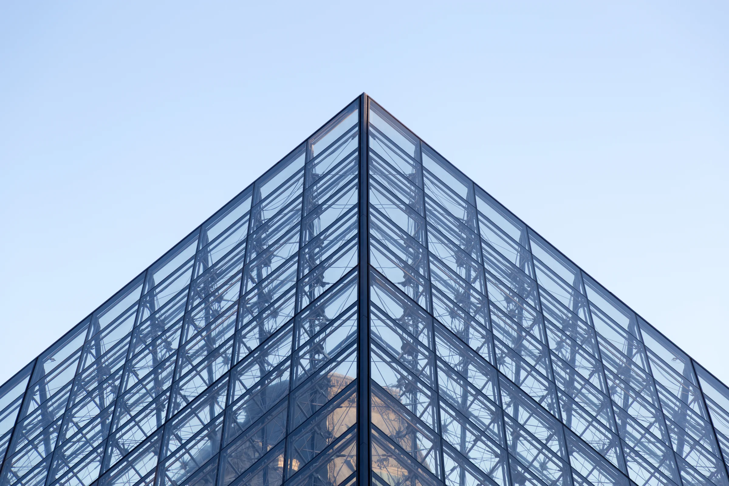 Catching Sunlight on the Louvre Pyramid