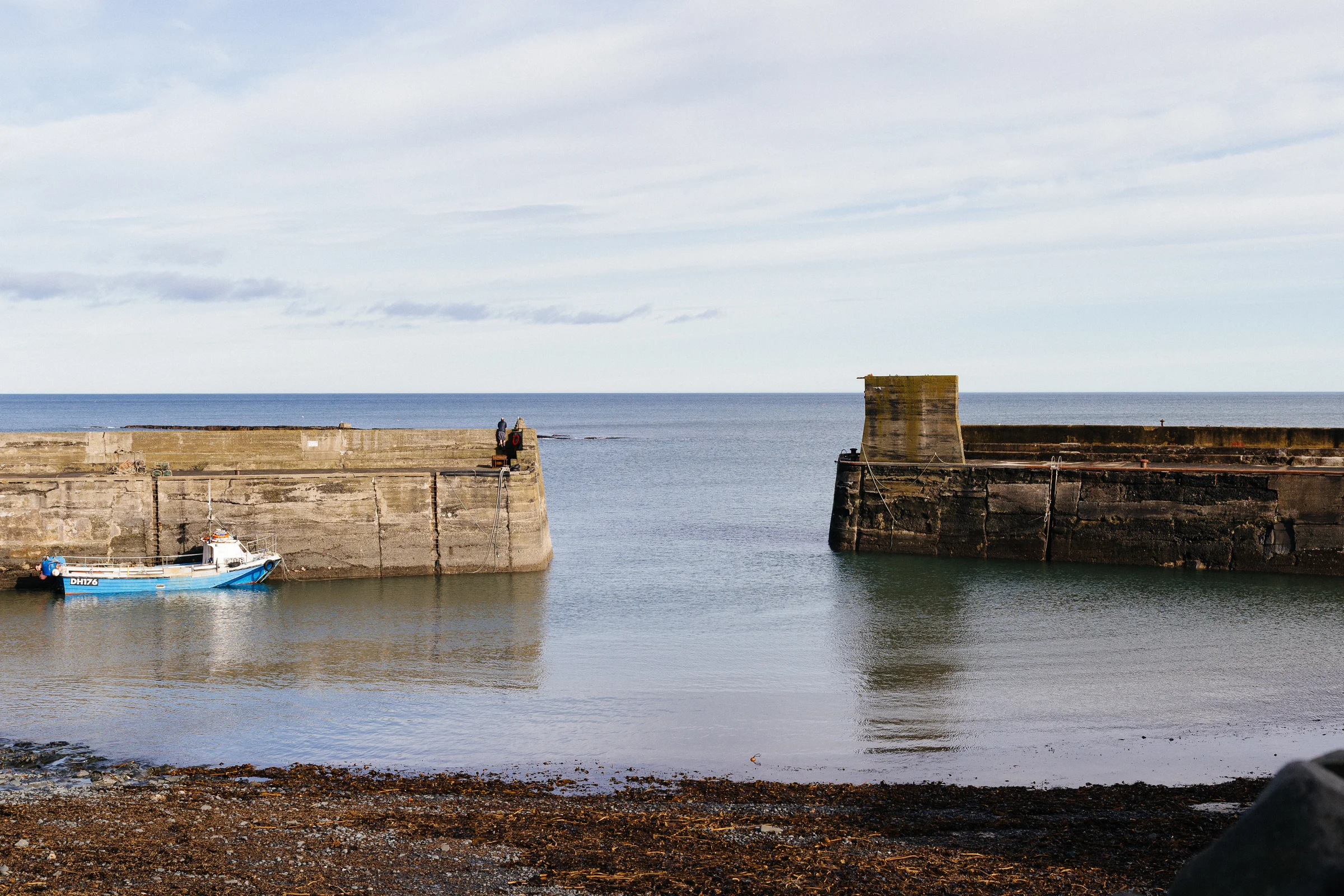 Boats in Craster Harbour