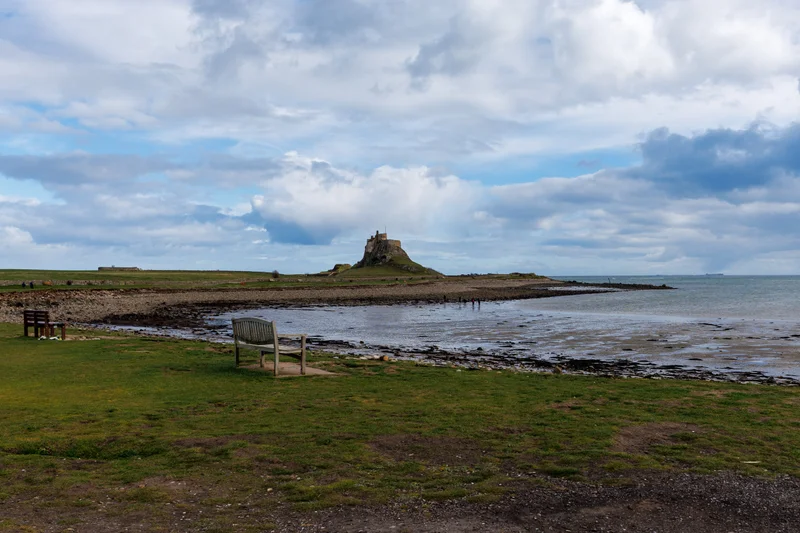 Looking over to Lindisfarne Castle