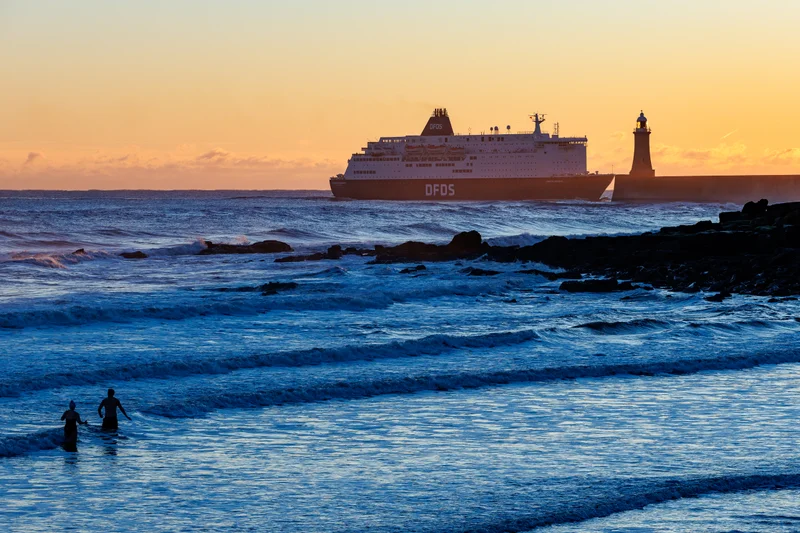 New Year's Eve dip with a Ferry